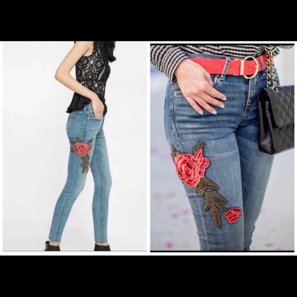 EXPRESS JEANS, embroidered Jeans - Picture 1 of 9